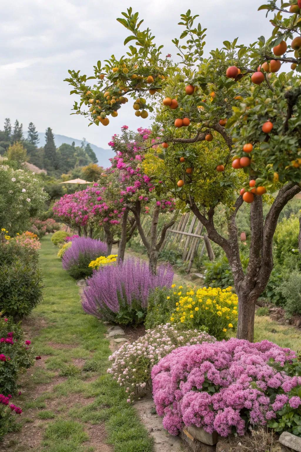 Edible landscaping marries beauty with utility.