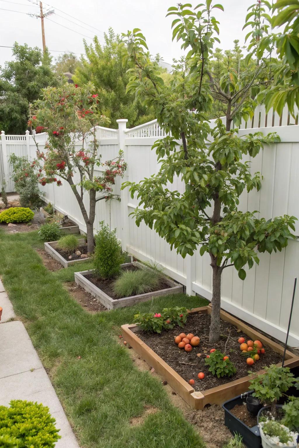 Dwarf fruit trees pack productivity into small spaces.