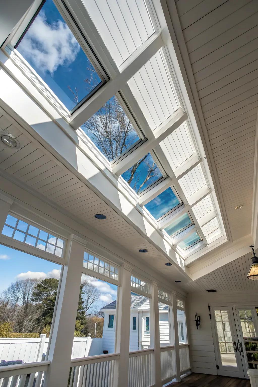 Skylights bring natural light and connect you with the outdoors.