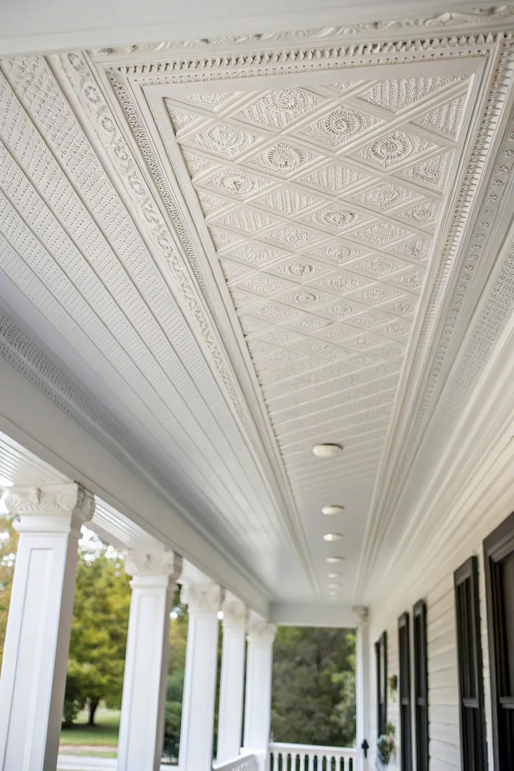 Classic beadboard ceiling for a timeless cottage vibe.