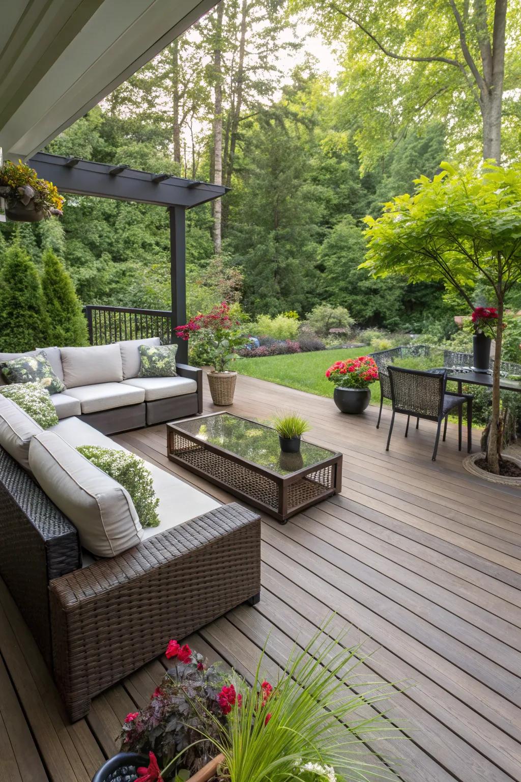 Expand your space with a stylish deck or patio.