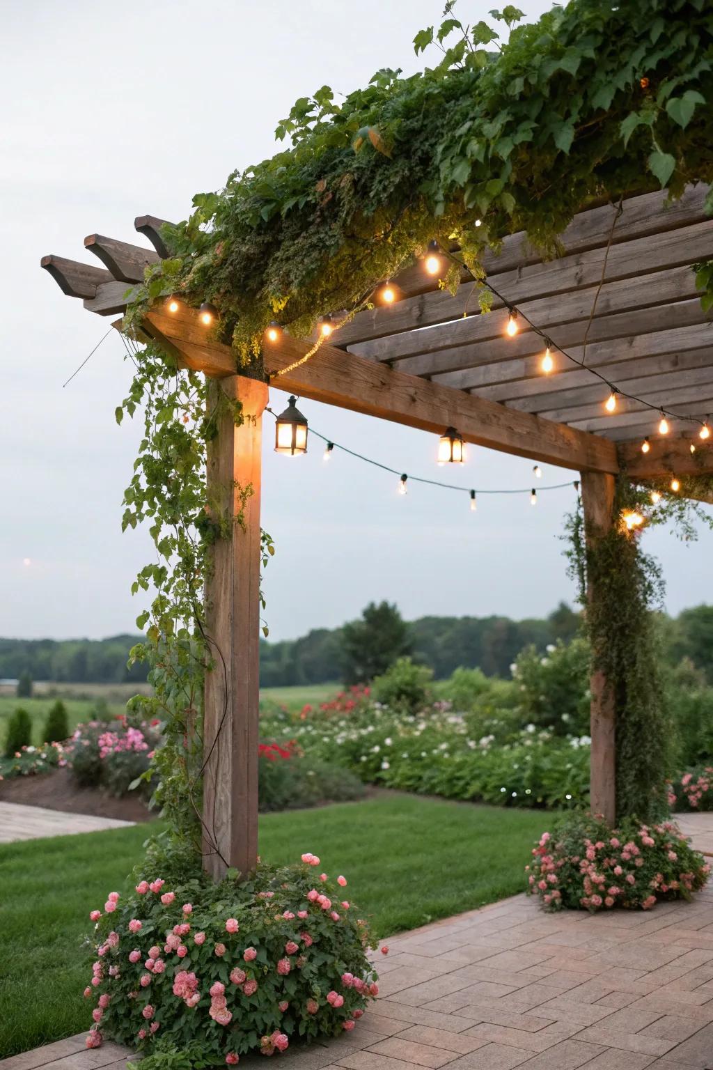 Add charm and shade with a beautiful pergola.