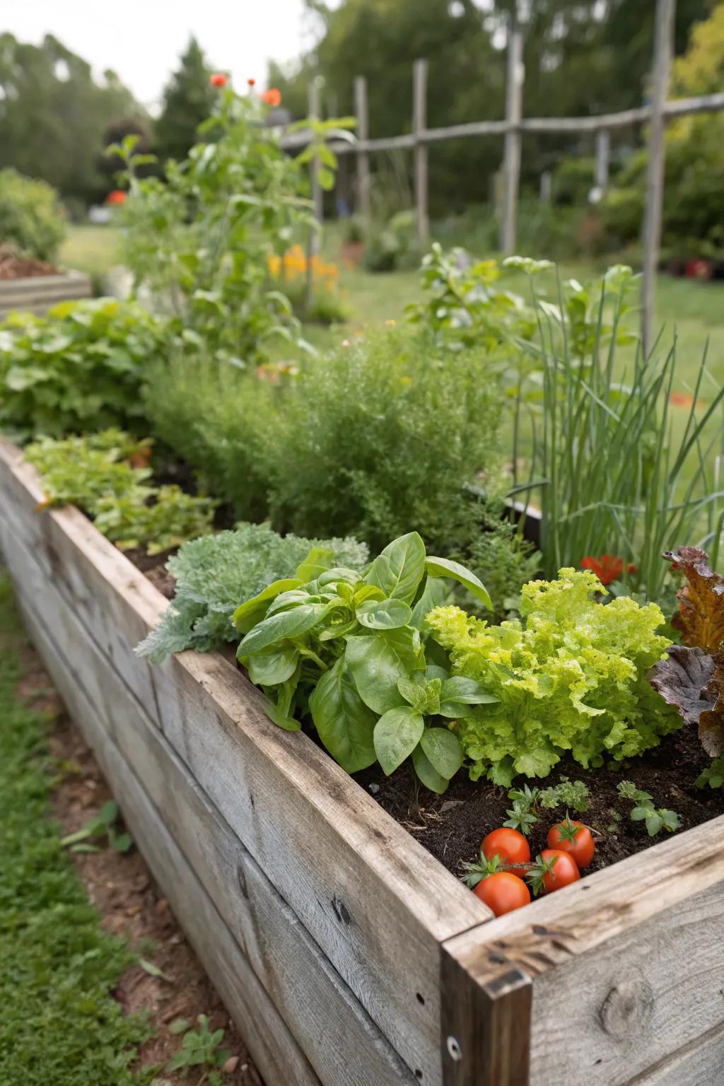 Cultivate your own garden with raised beds.