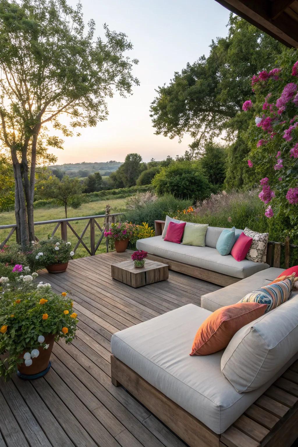 Create a cozy retreat with comfortable seating.