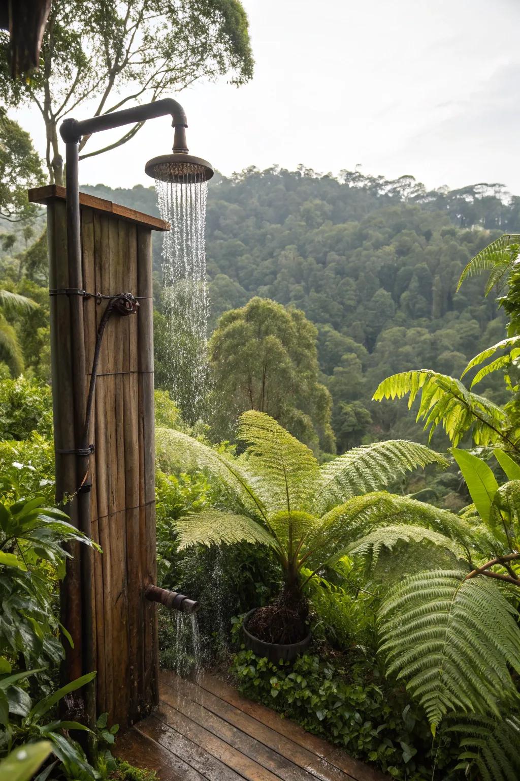 Transform your shower into a rainforest retreat.