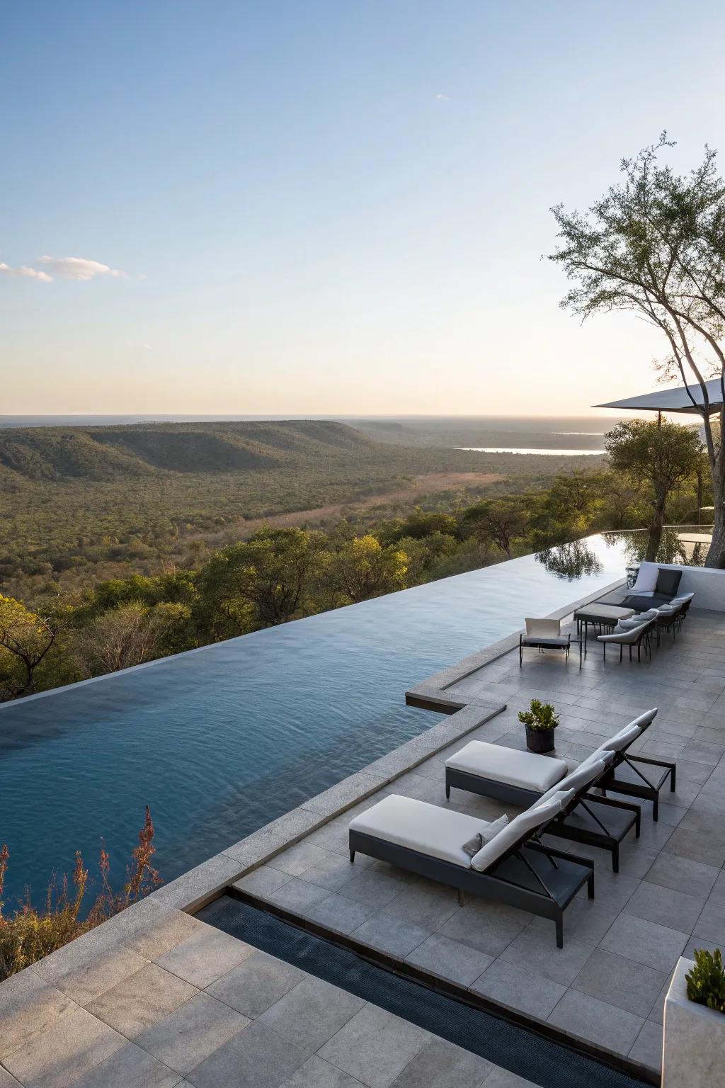 Enjoy breathtaking views with an infinity edge.