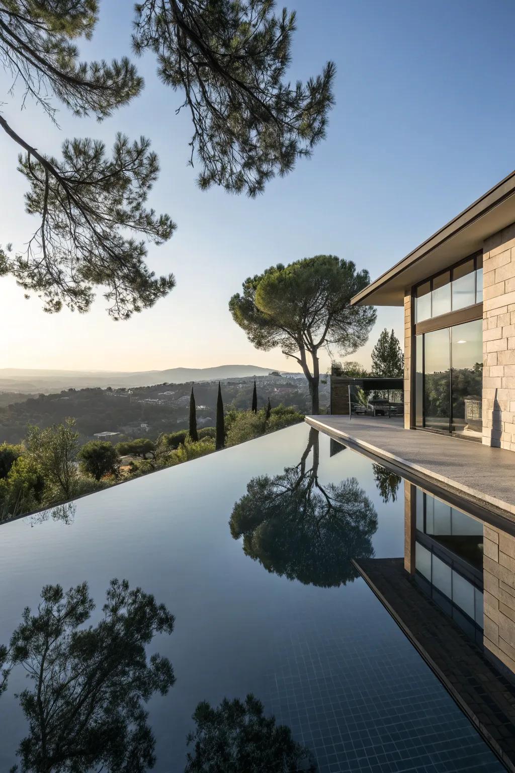 Enhance visual appeal with a reflective surface.