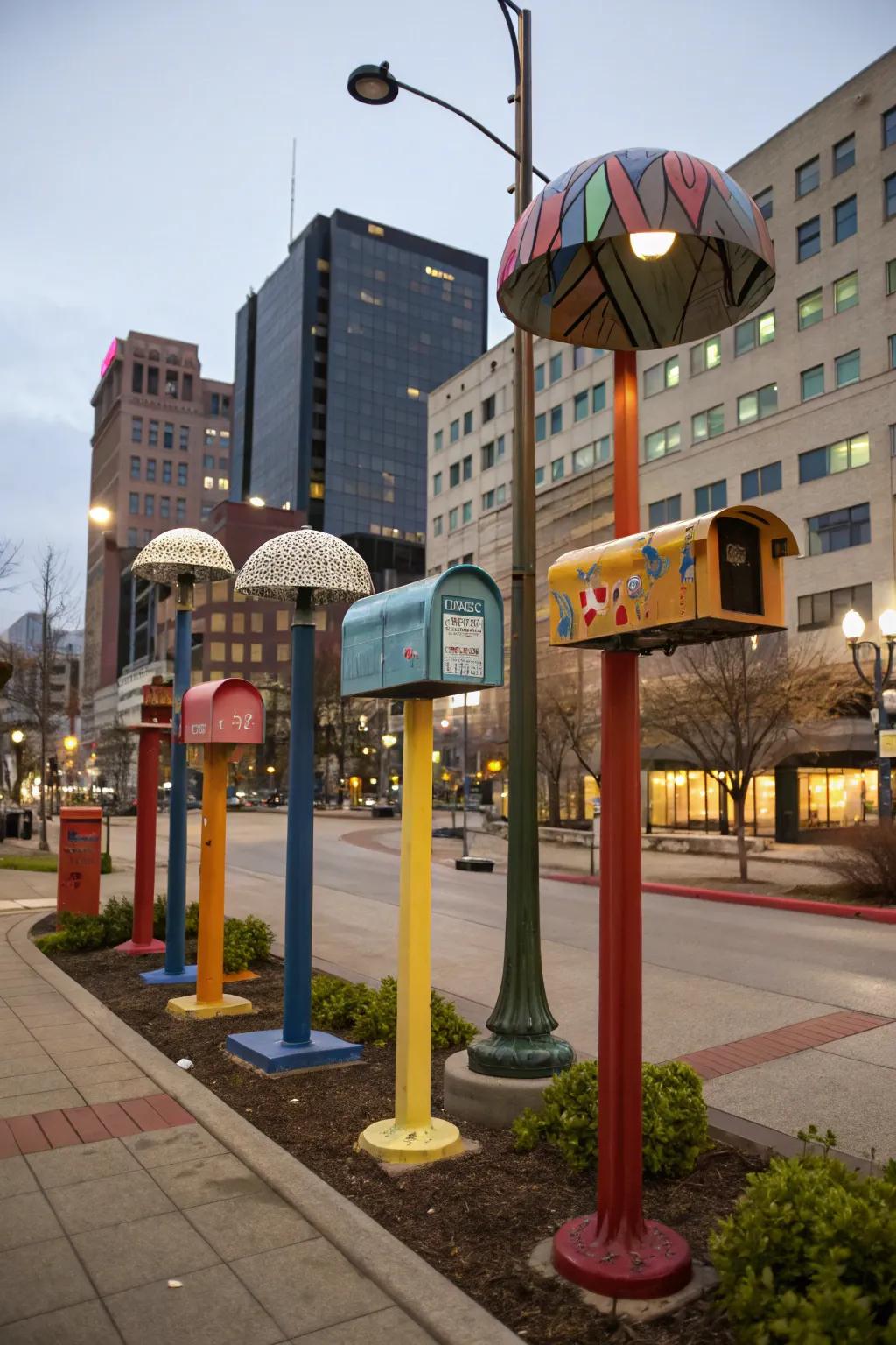 Mailbox art: where functionality meets creativity.