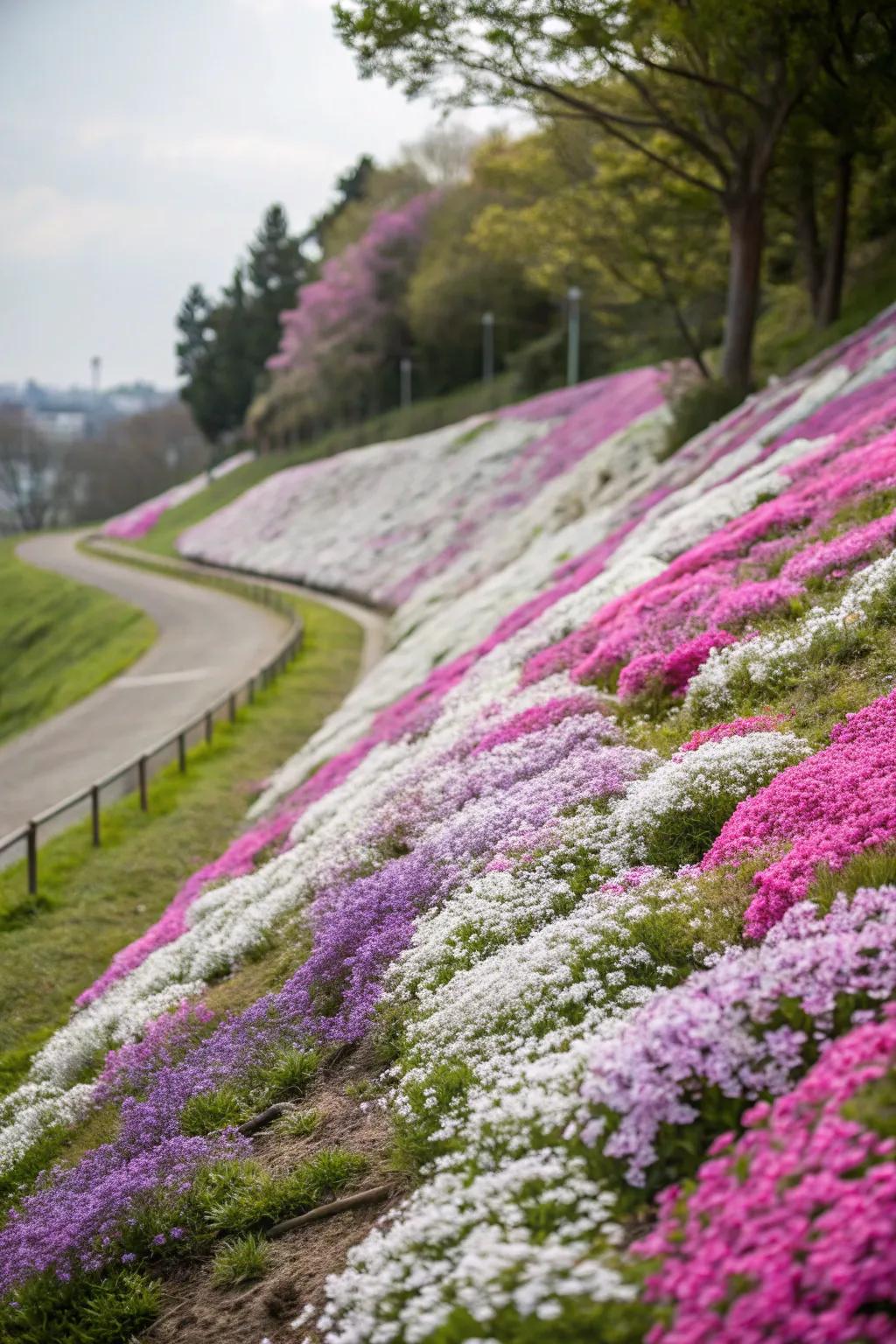 Creeping Phlox creates a stunning floral carpet in spring.