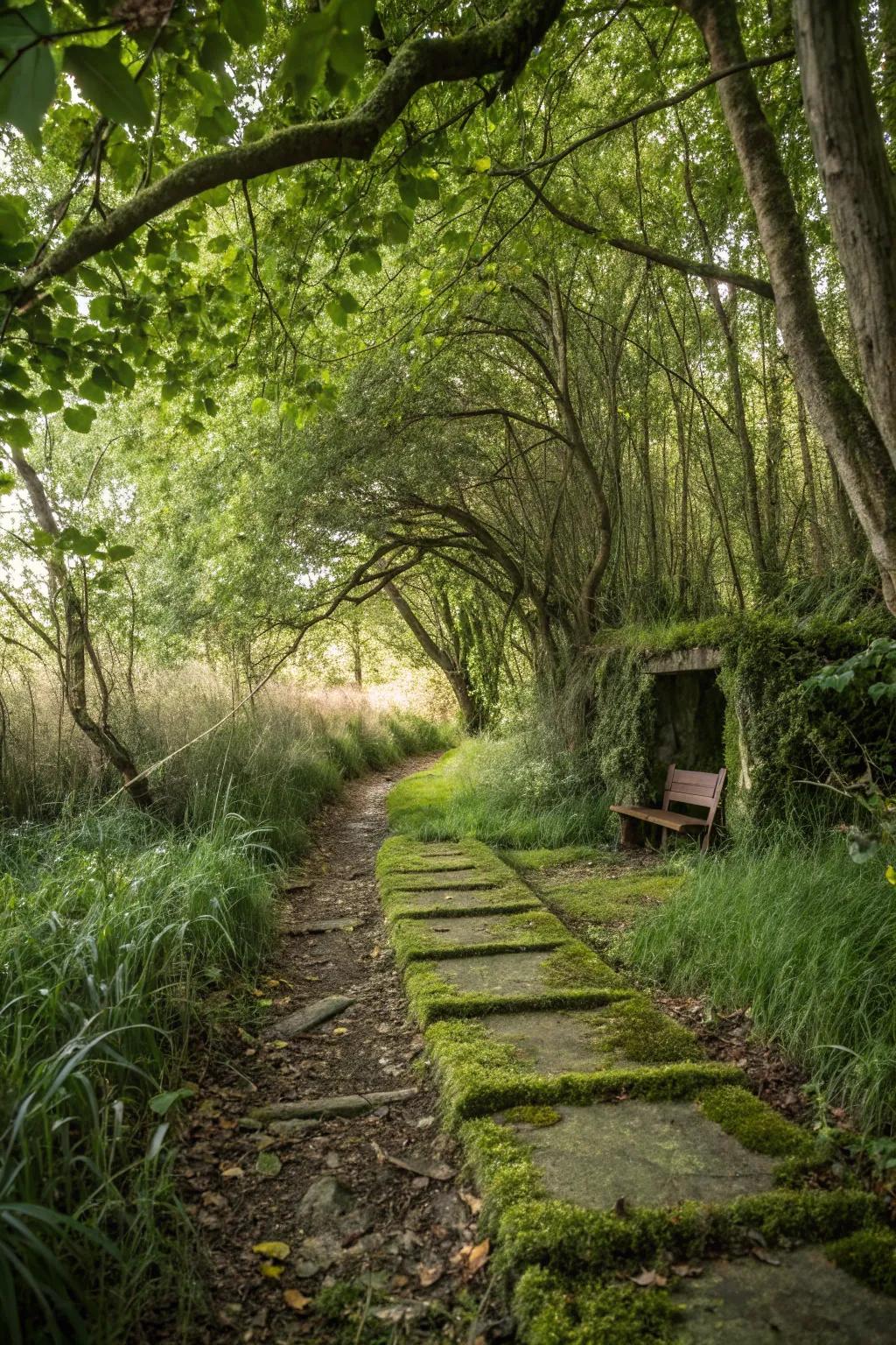 Seating nooks invite relaxation.