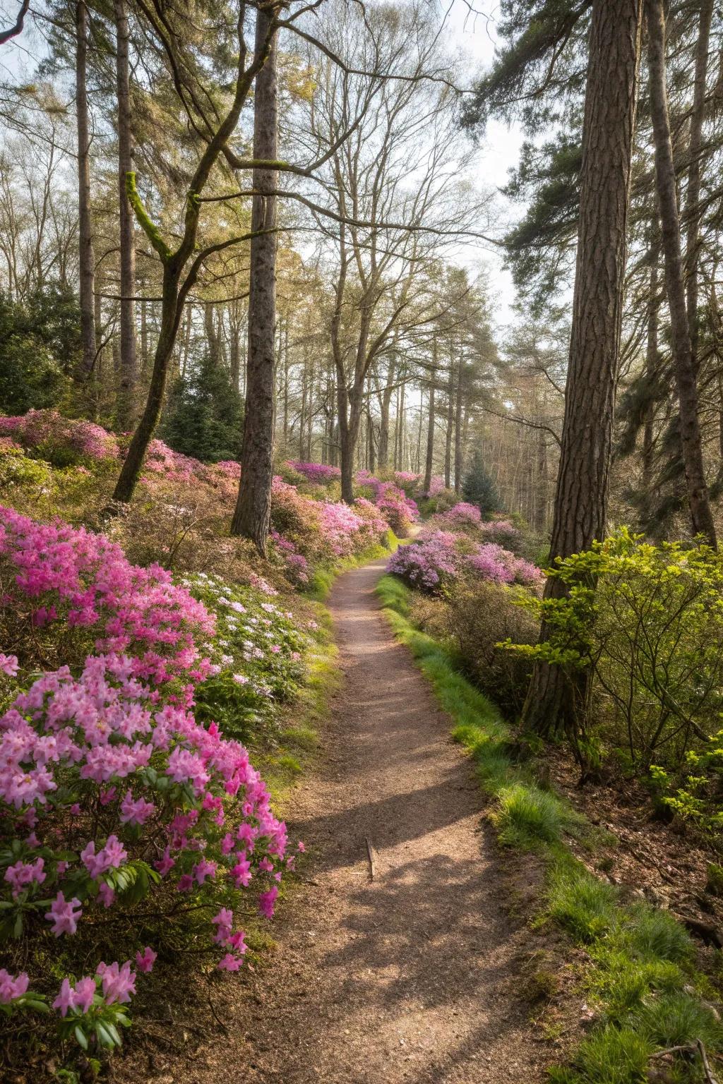 Seasonal blooms ensure year-round interest.