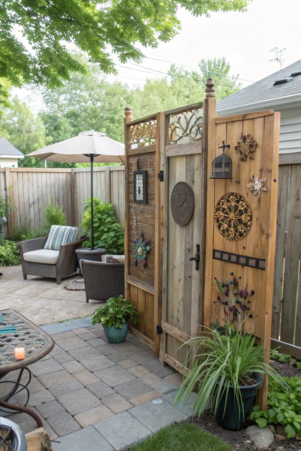 DIY screens add a personal touch to privacy solutions.