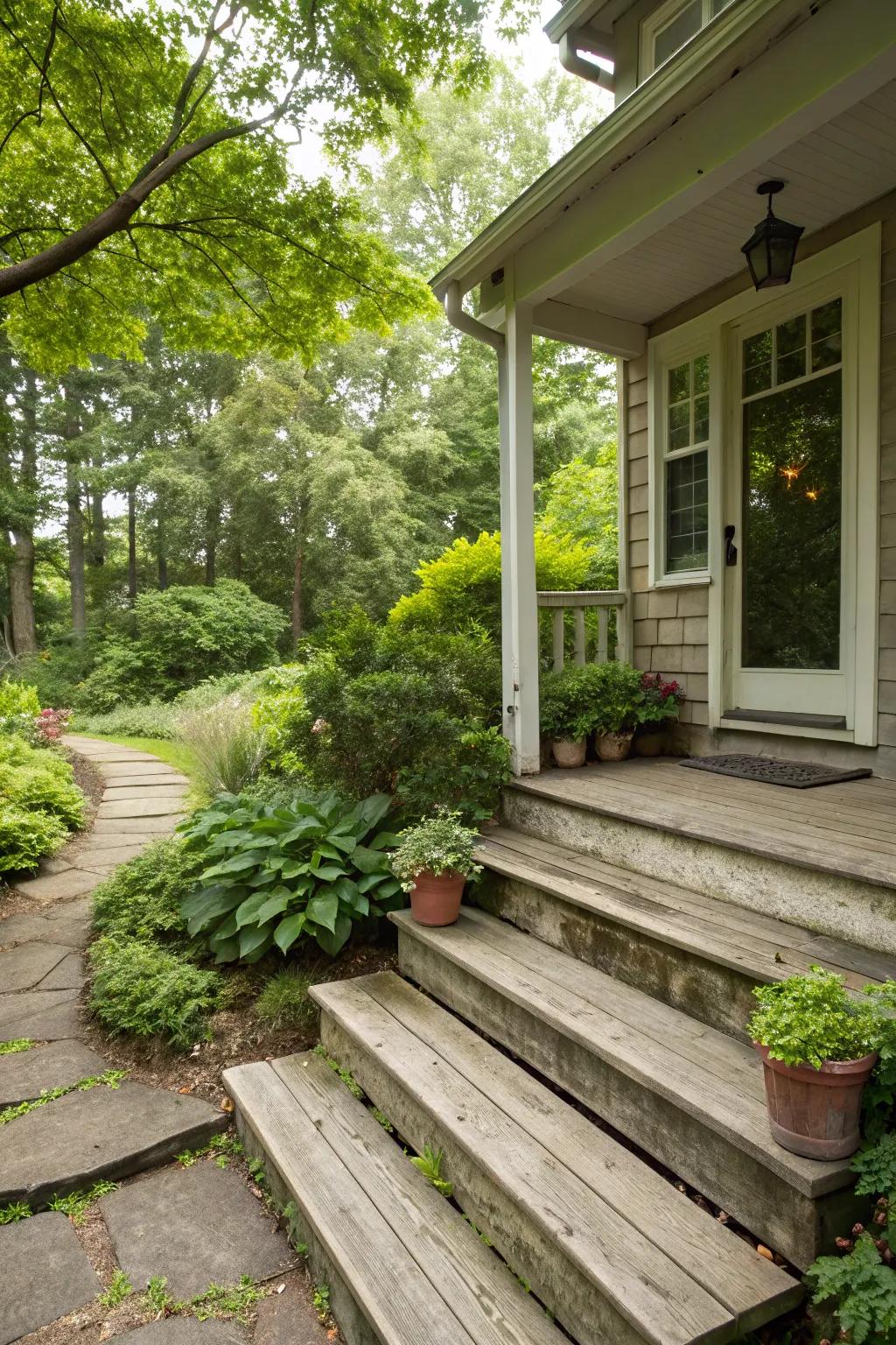 Natural wood finishes highlight the beauty of the material.