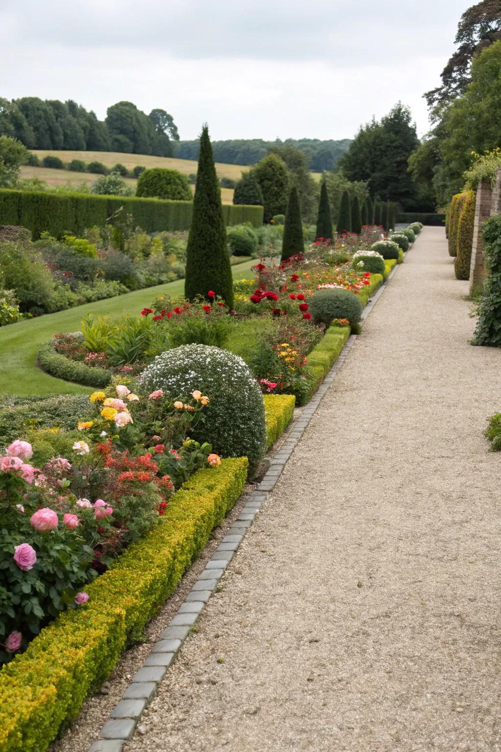 Pathways guide the flow of movement.