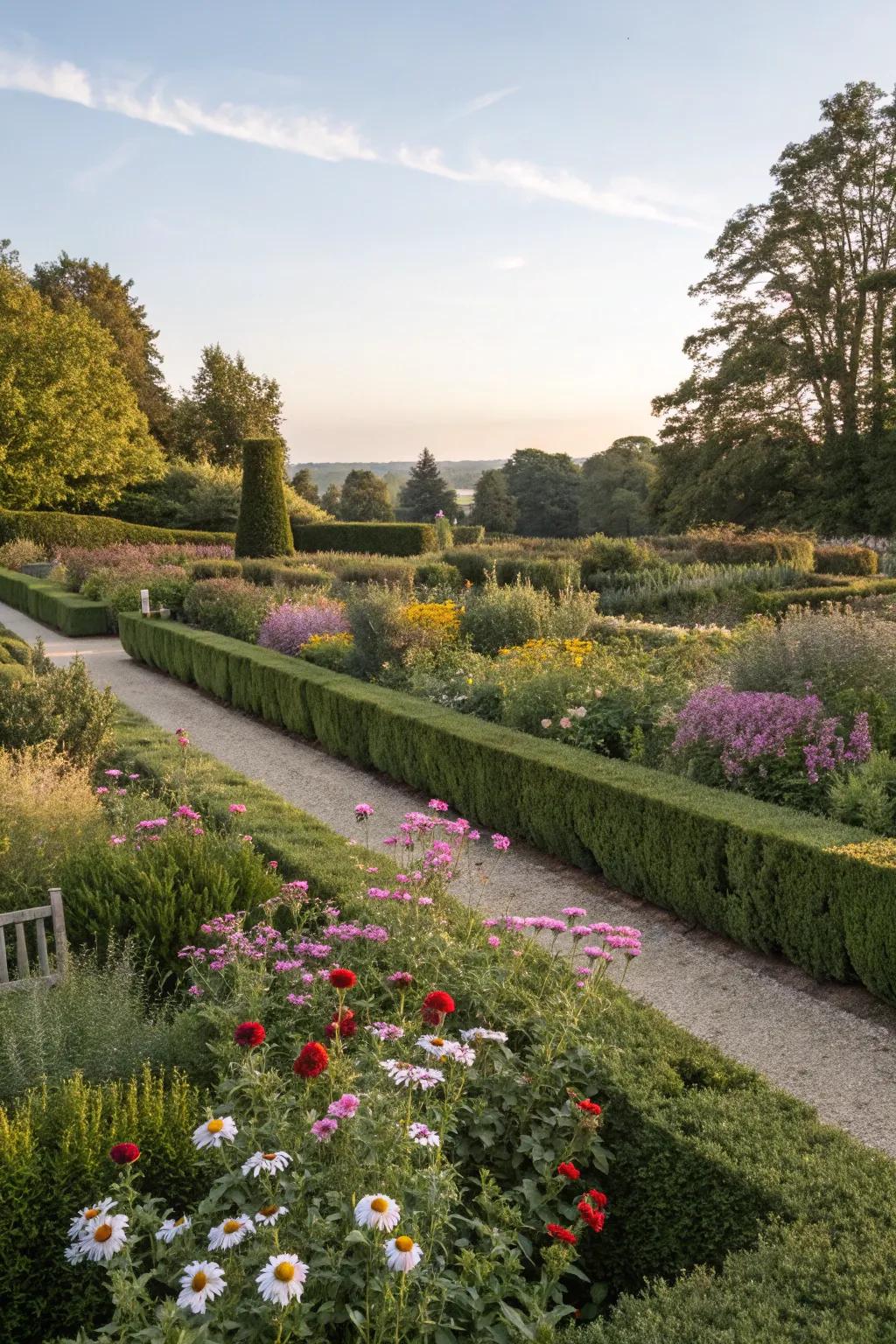 Balance formality with natural beauty.