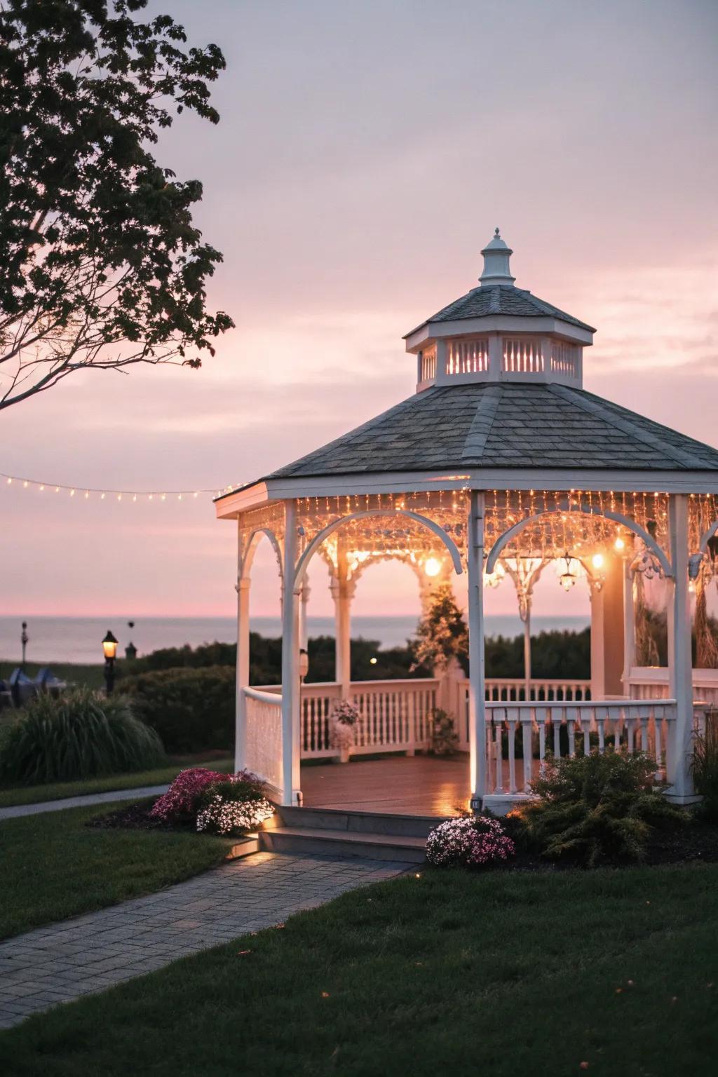 Soft pastels create a dreamy and romantic ambiance.