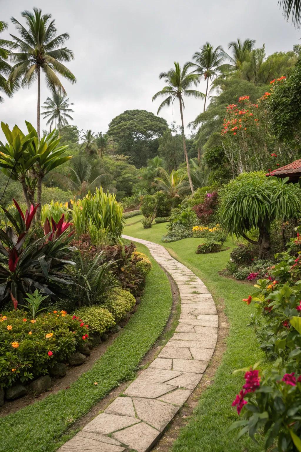 Invite exploration with curved pathways.