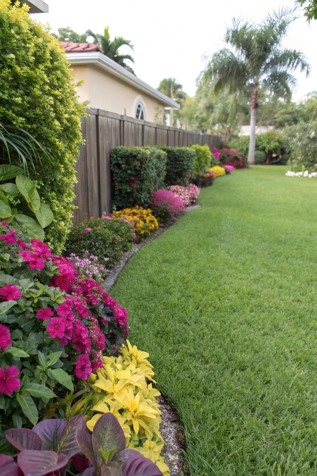 Maintain a pristine manicured lawn.