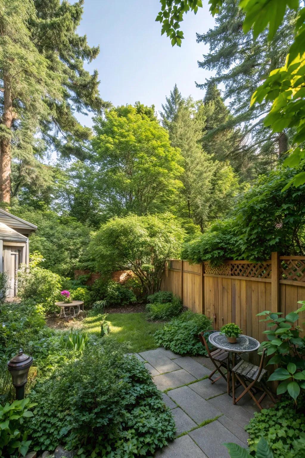 Immerse yourself in lush greenery.