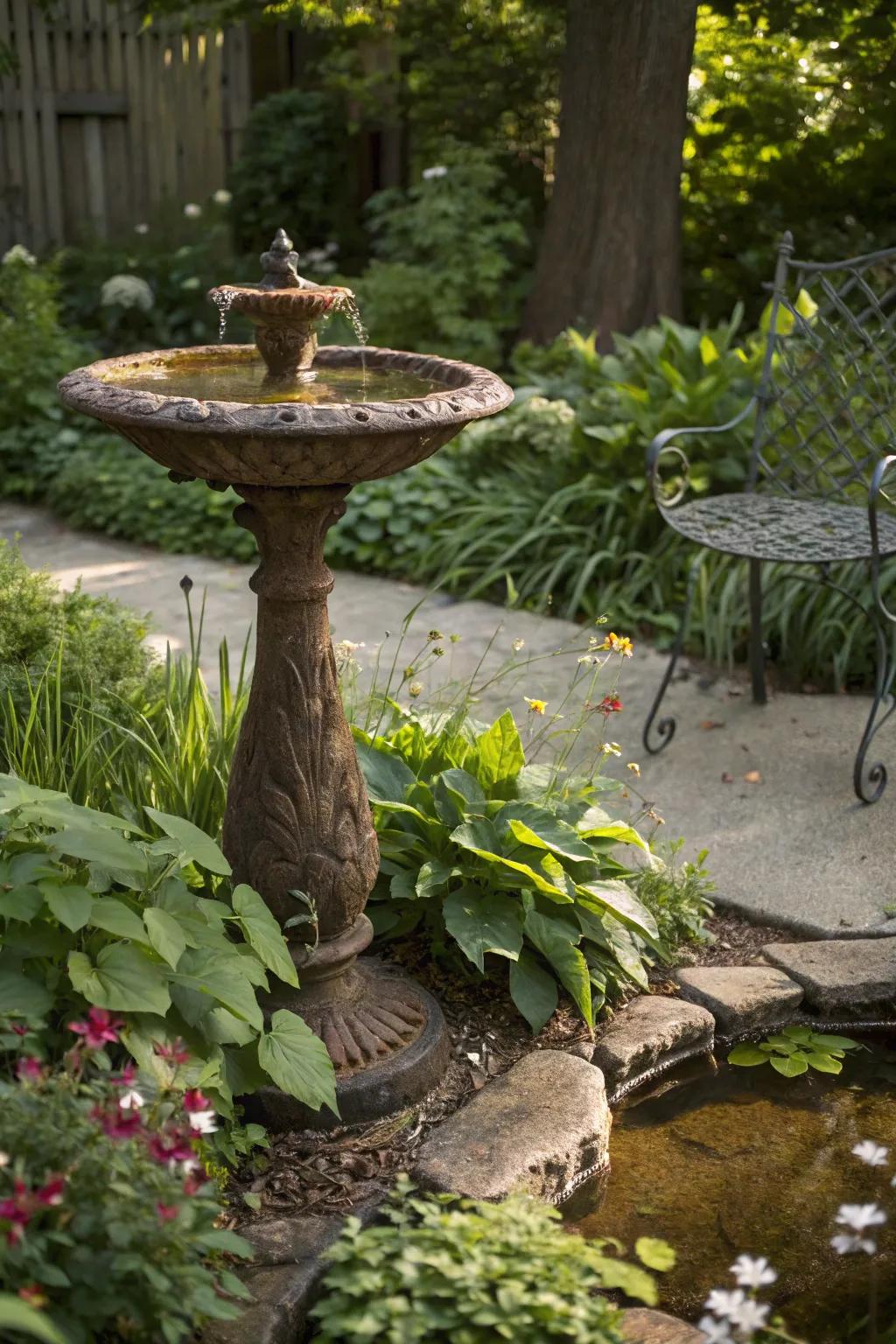 Garden art adds a personal touch and character to your space.