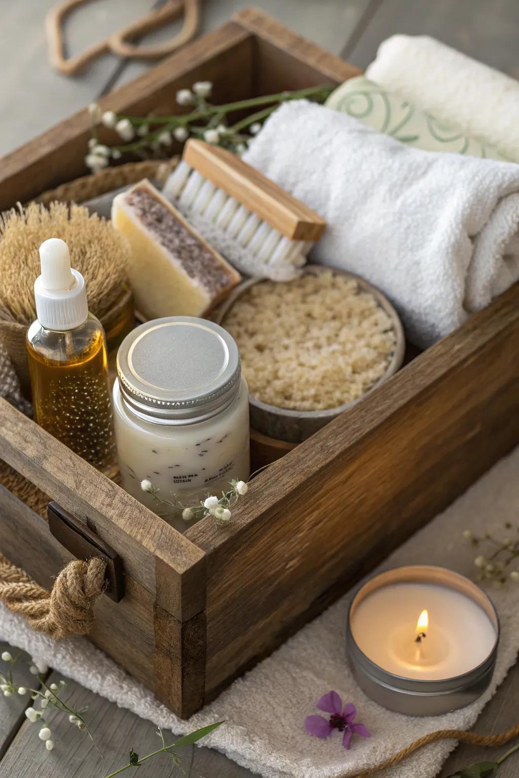 Customize a spa kit for a personal touch.