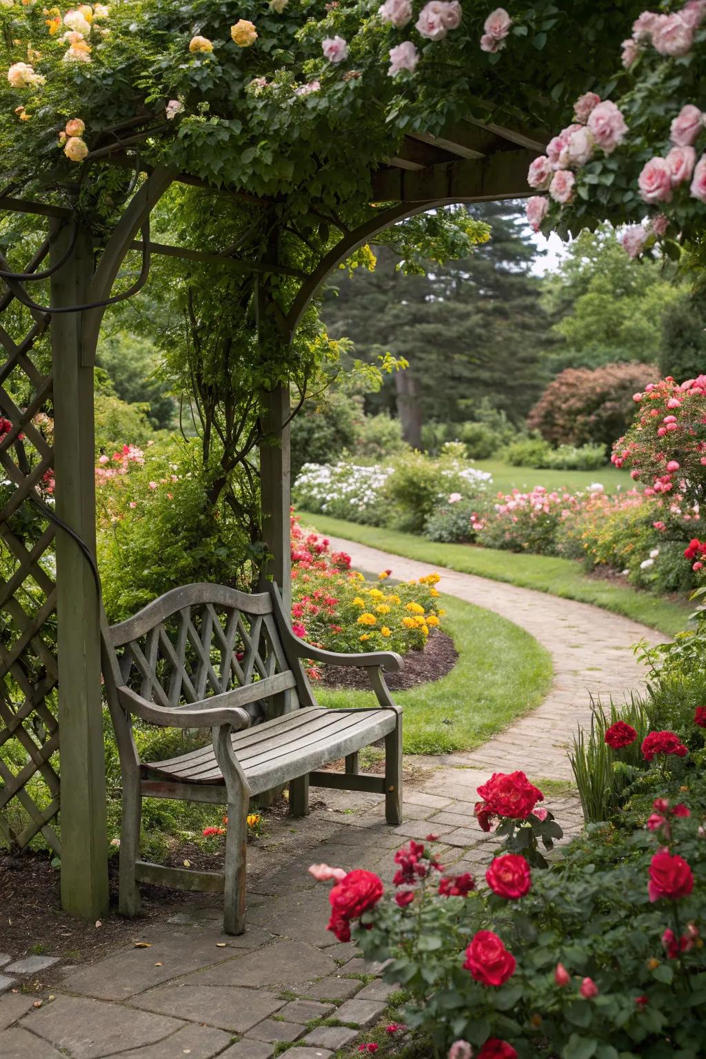 Secluded garden nook offering a peaceful retreat