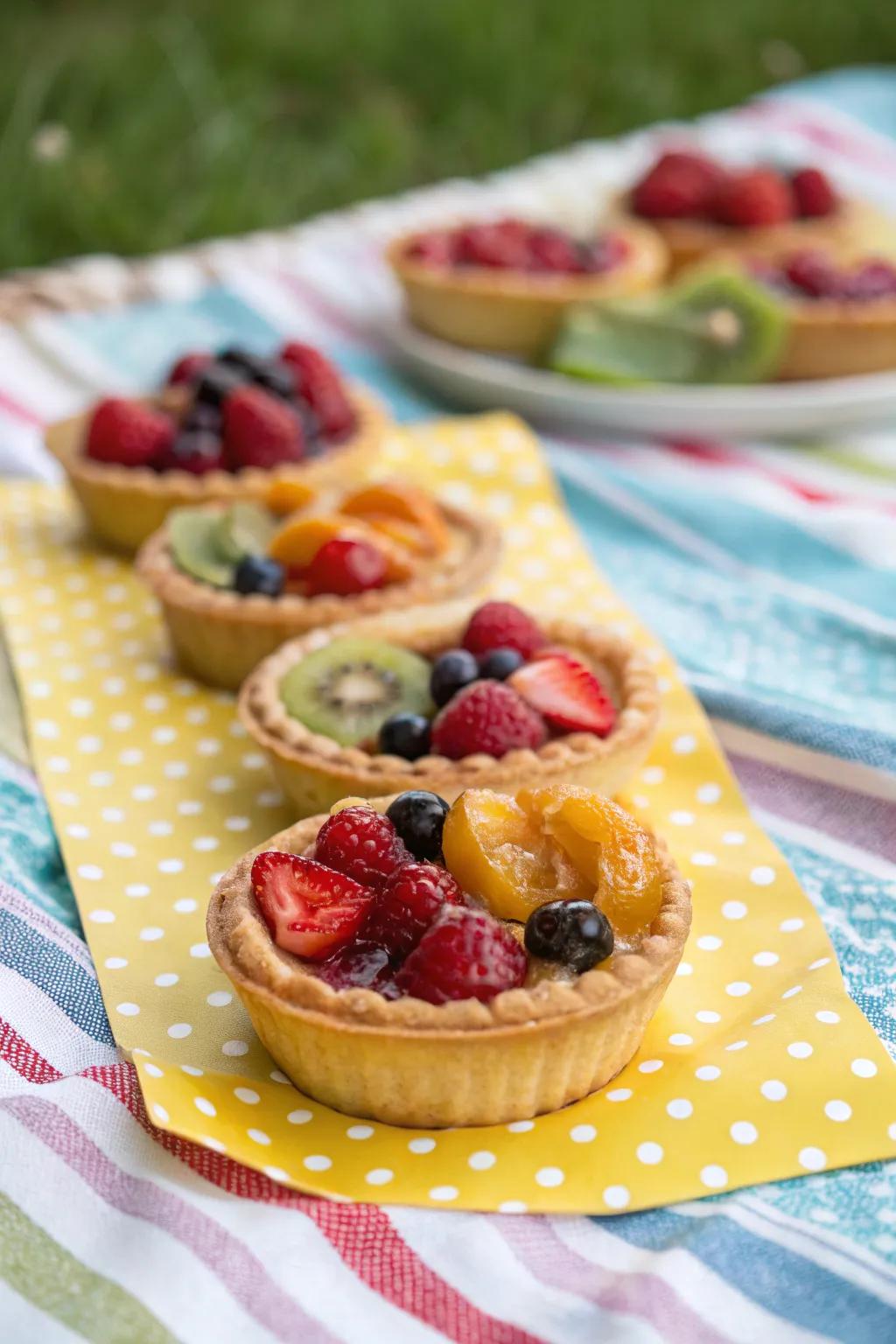 Mini fruit pies add a homemade touch to your picnic.