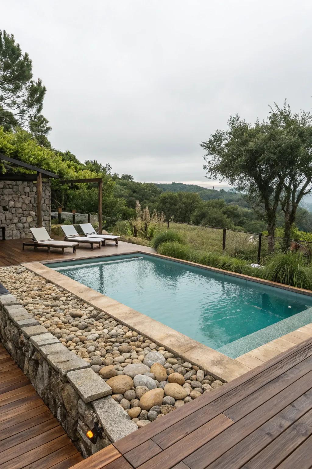 Create a welcoming area with versatile poolside decking.