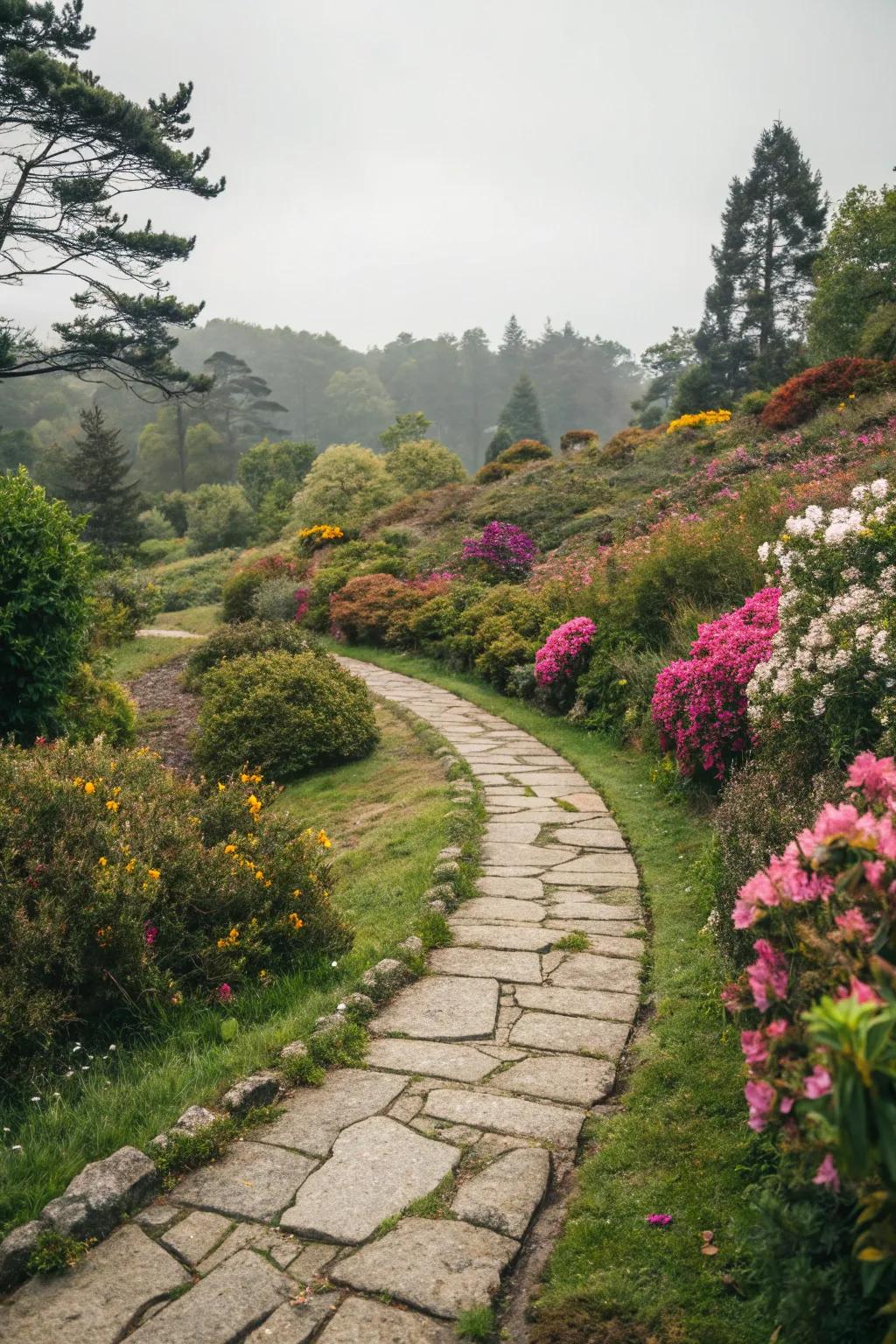 Winding paths add intrigue and charm to your garden.