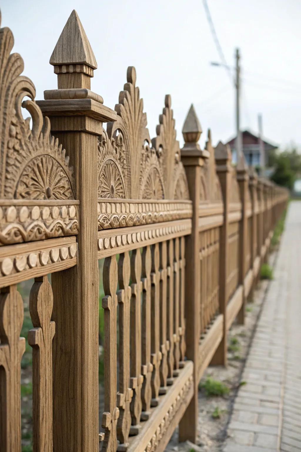 Decorative fences transform functional barriers into works of art.