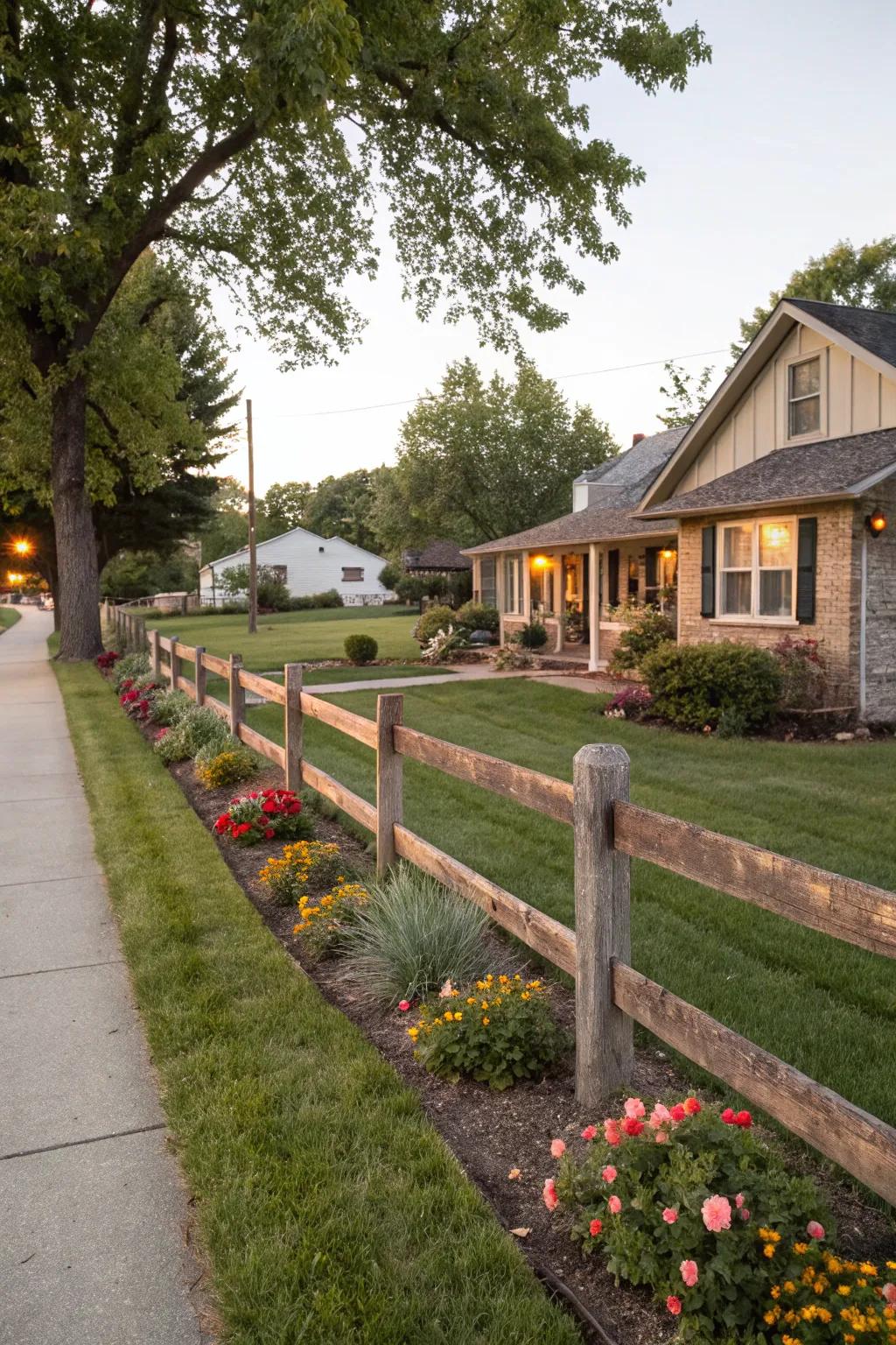 Ranch-style fences add a touch of rustic charm to any property.