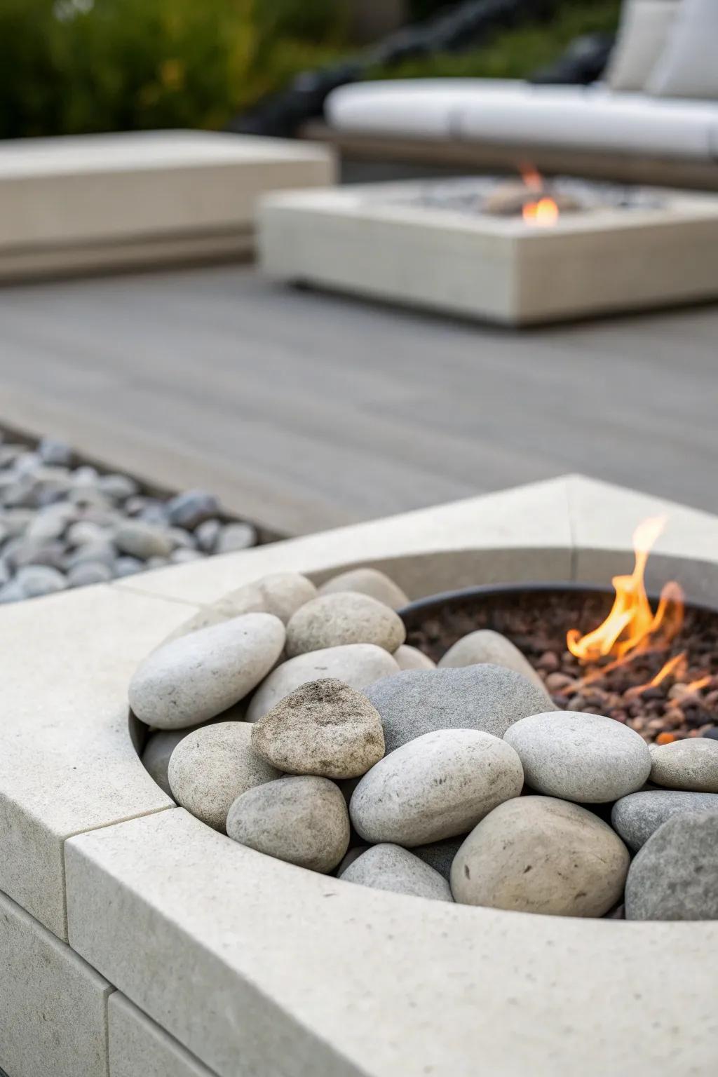 Minimalist design for a simple, elegant fire pit.