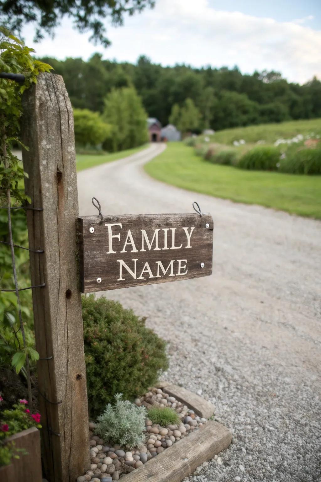 Welcome guests with personalized wooden signs