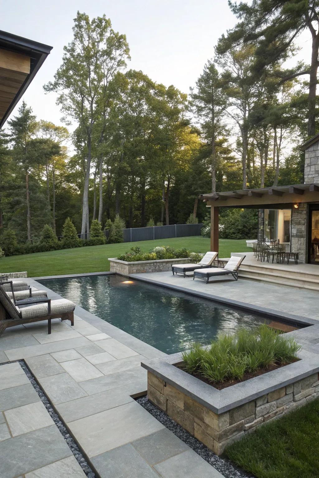 High-quality decking materials elevate the style and function of your pool area.