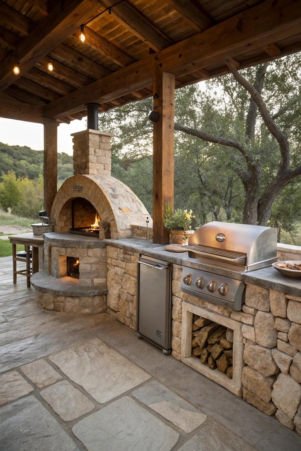Bring a taste of Italy to your backyard with a pizza oven addition.