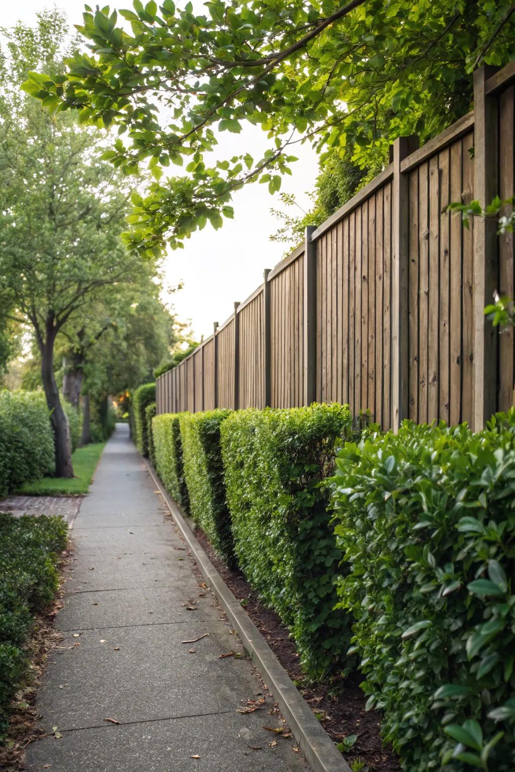 Privacy fences that keep prying eyes at bay.