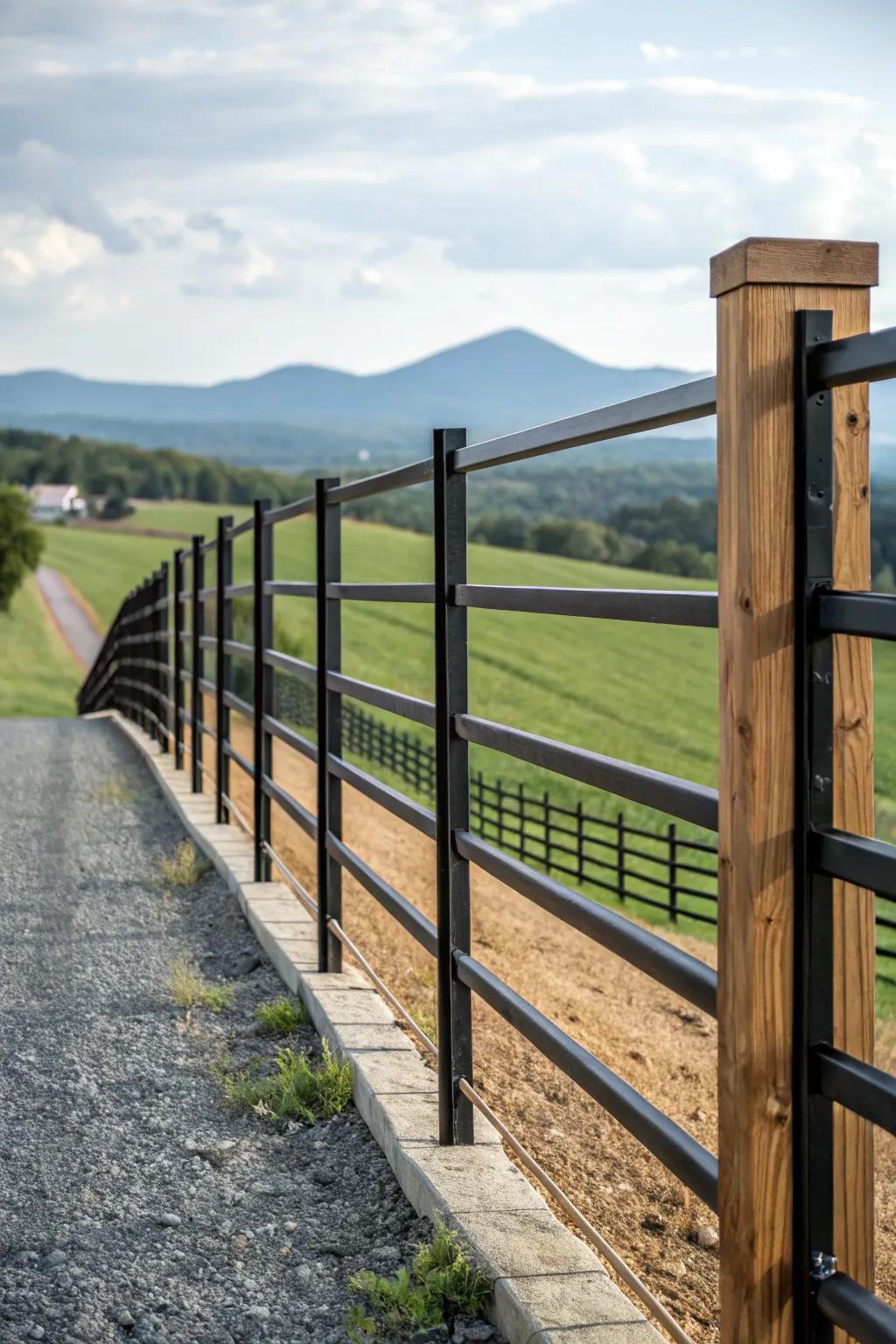 Contrasting materials for a modern twist.