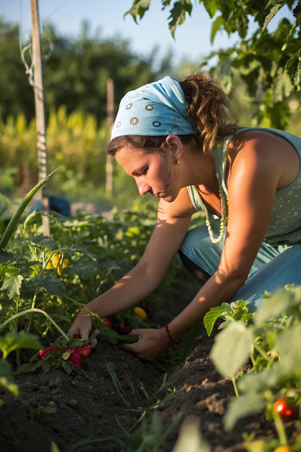 Beat the heat with a refreshing cooling bandana.