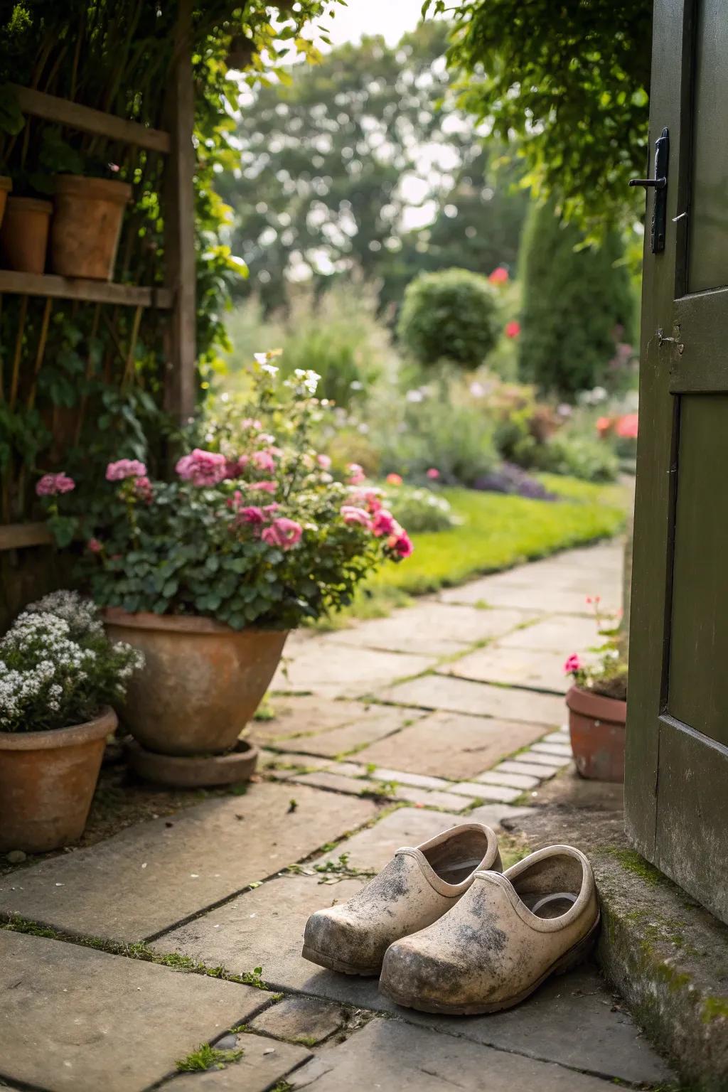 Gardening clogs offer convenience and comfort for quick garden tasks.