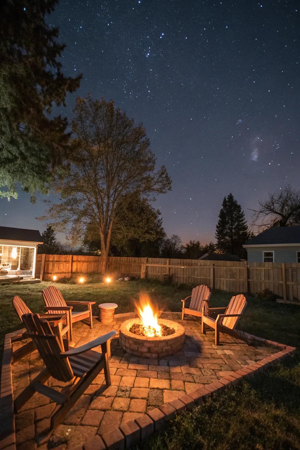 Gather around a fire pit for warmth and memorable evenings.