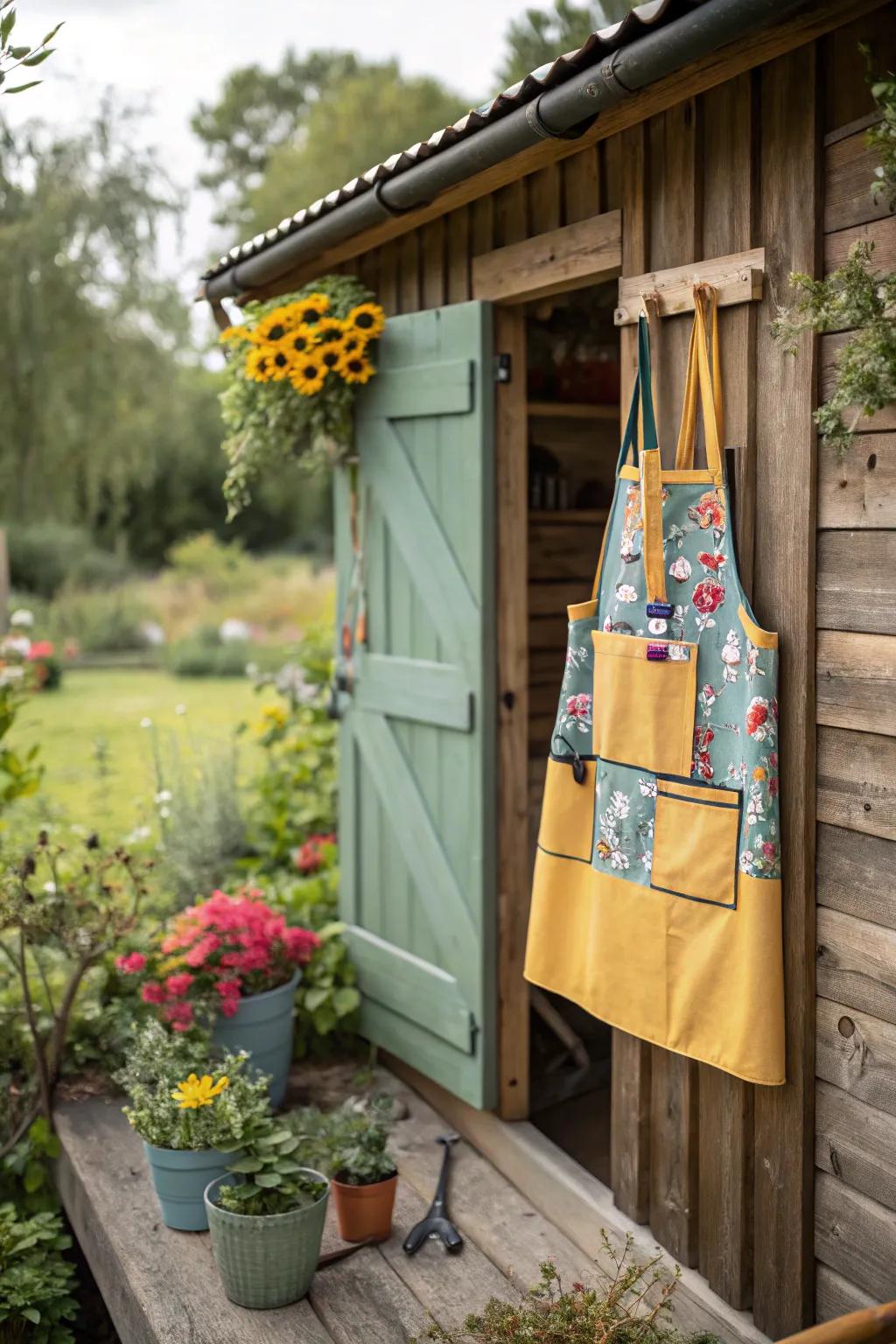 Functional fashion for garden enthusiasts.