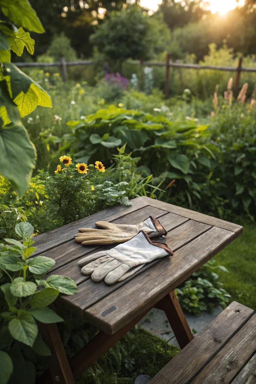 Stylish and sustainable gardening gloves for nature lovers.