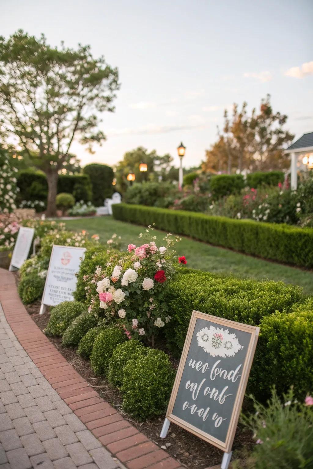 Add a splash of humor and inspiration to the garden.