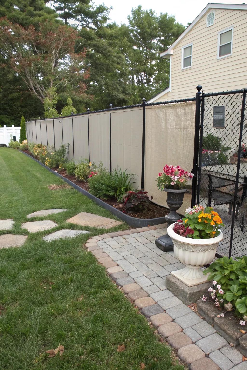 Effortless elegance with pre-made panel fencing.