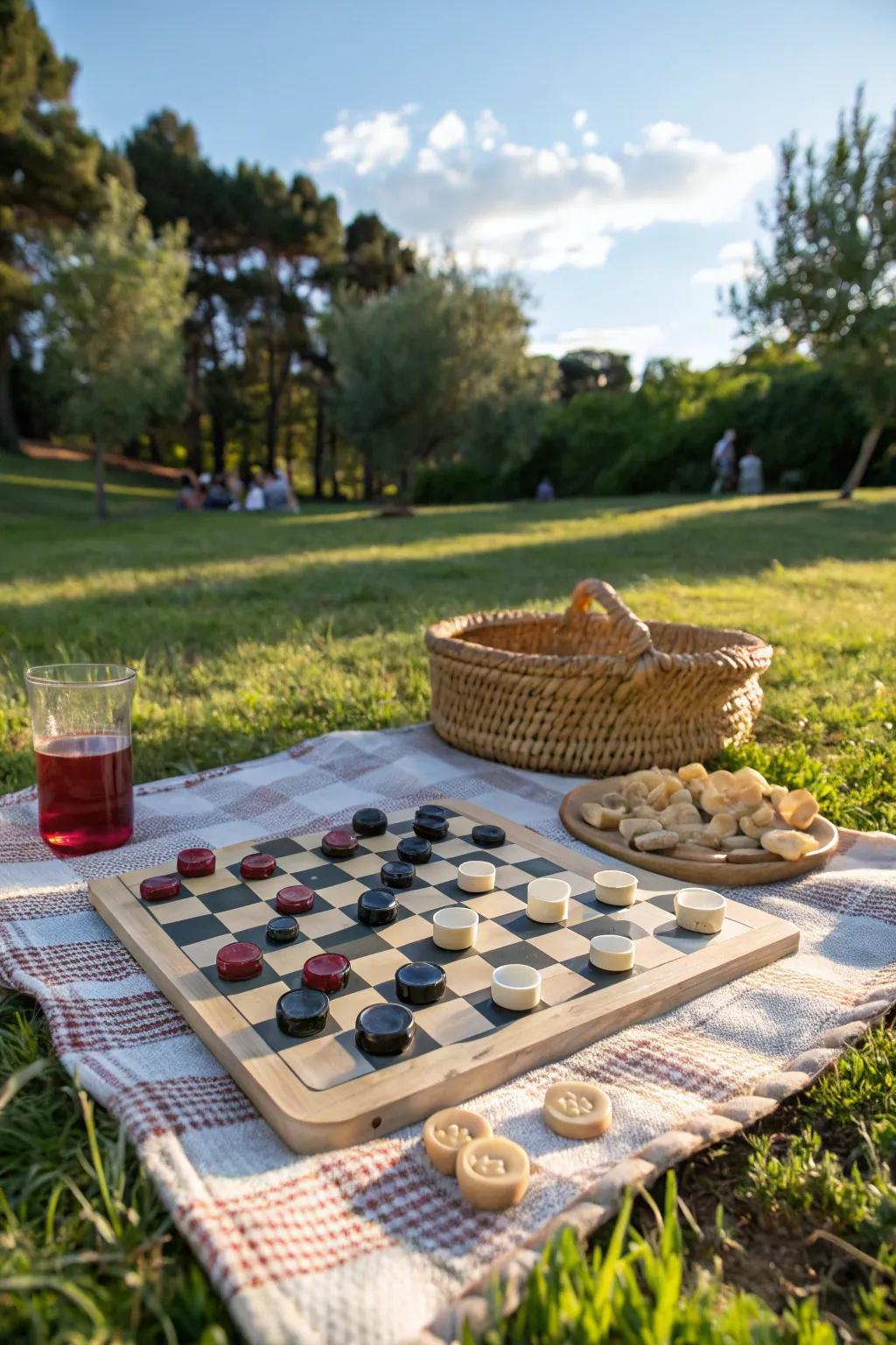 Board games for some light-hearted fun during your picnic.