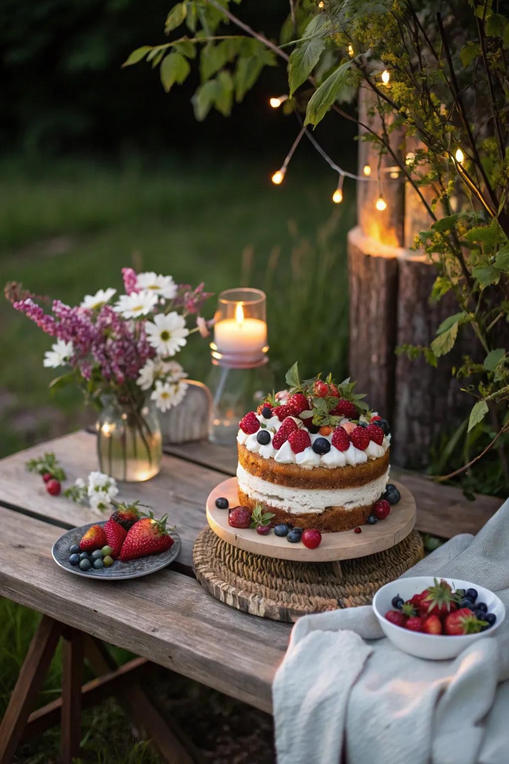 A surprise homemade dessert adds a personal touch.