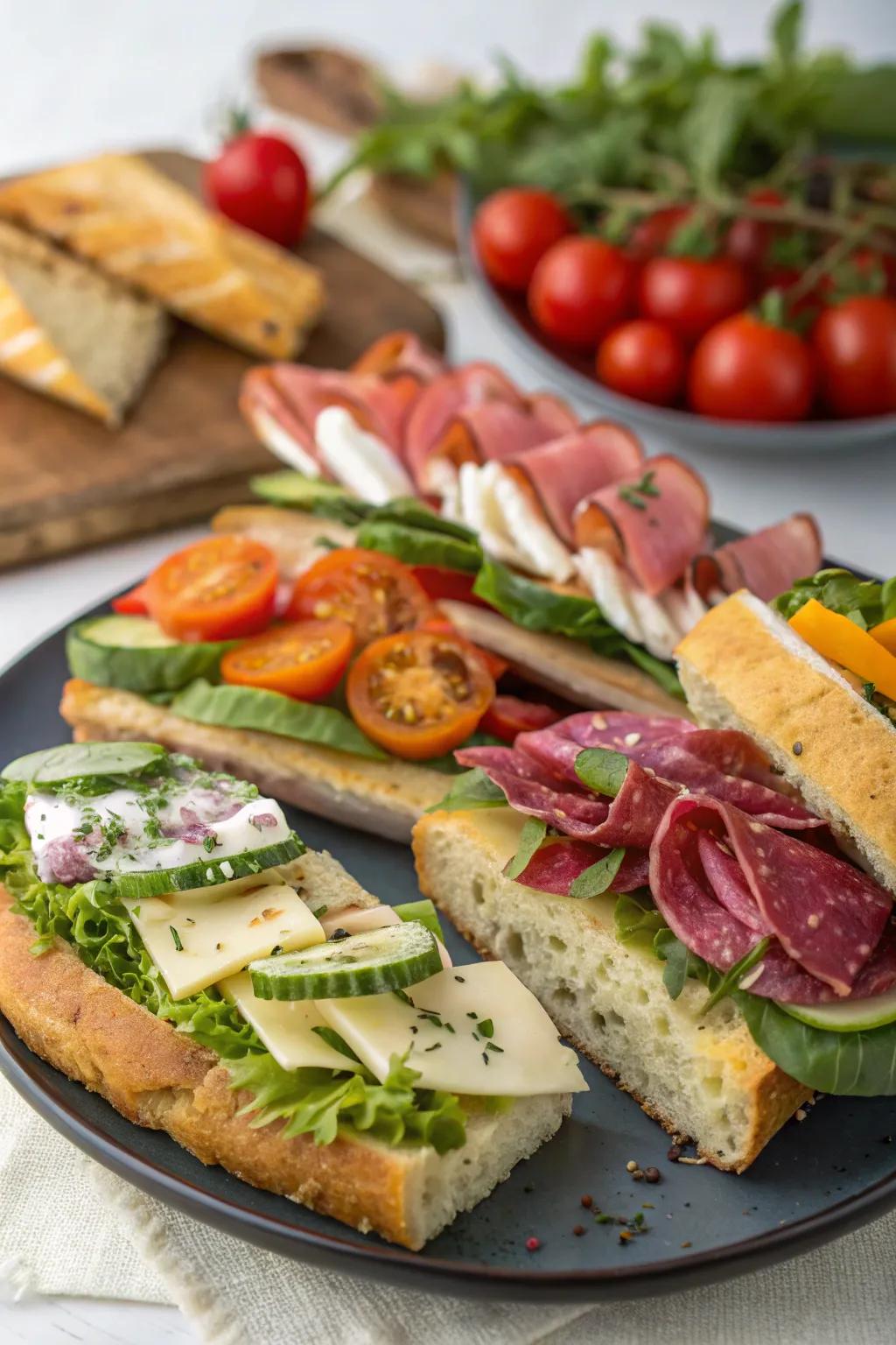 Gourmet sandwiches that are both delicious and easy to make.