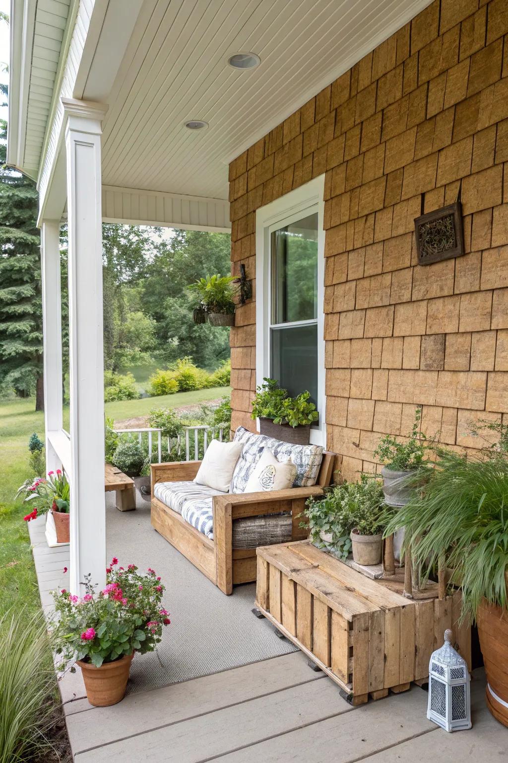 Cork siding offers a warm, eco-friendly option.