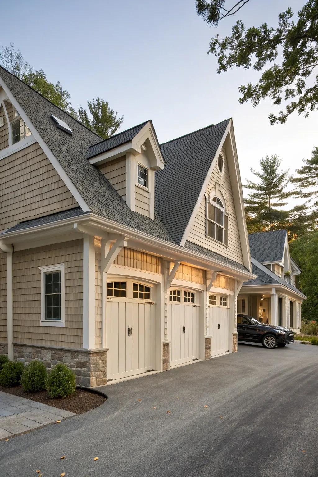 A unified architectural style brings harmony to the entire property.