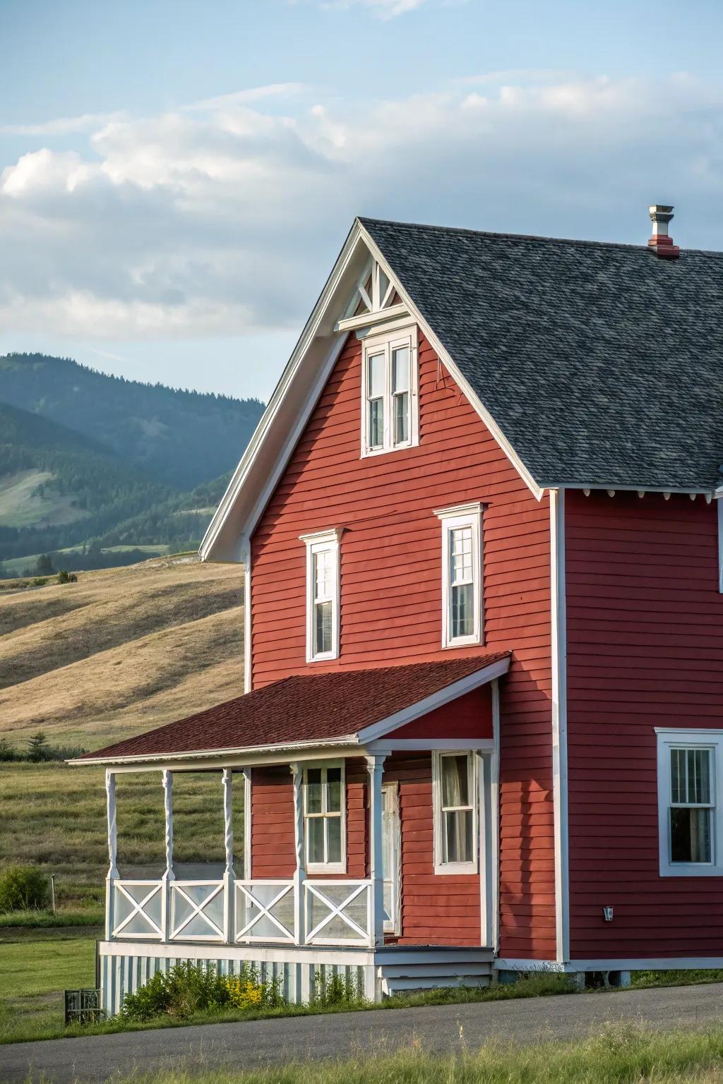 Farmhouse charm is amplified with thoughtfully designed gables.